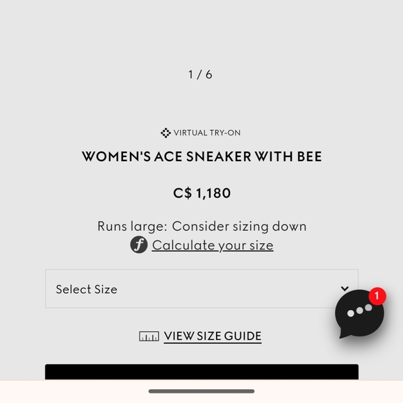 Gucci Ace Low Top Bee Sneakers EU 36 - Picture 2 of 14